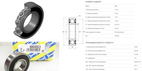 Подшипник шариковый SNR 15х32х9 OE: 6002.EEC3 (6002.2RSC3/70-180102)